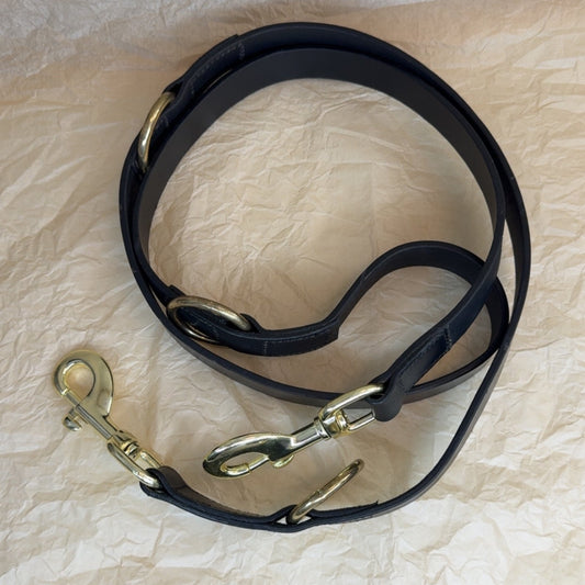 6 i 1 læder line - Sort