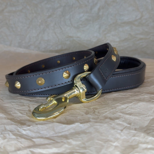 Zika læder line m. guld - Brun 2. Sorterings